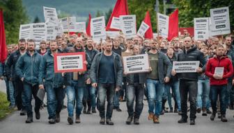 Putzmeister-Beschäftigte protestieren für den Erhalt ihrer Standorte