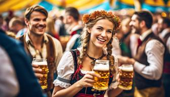 Start des Oktoberfests: Feiernde Wiesengäste glühen vor in den Zügen